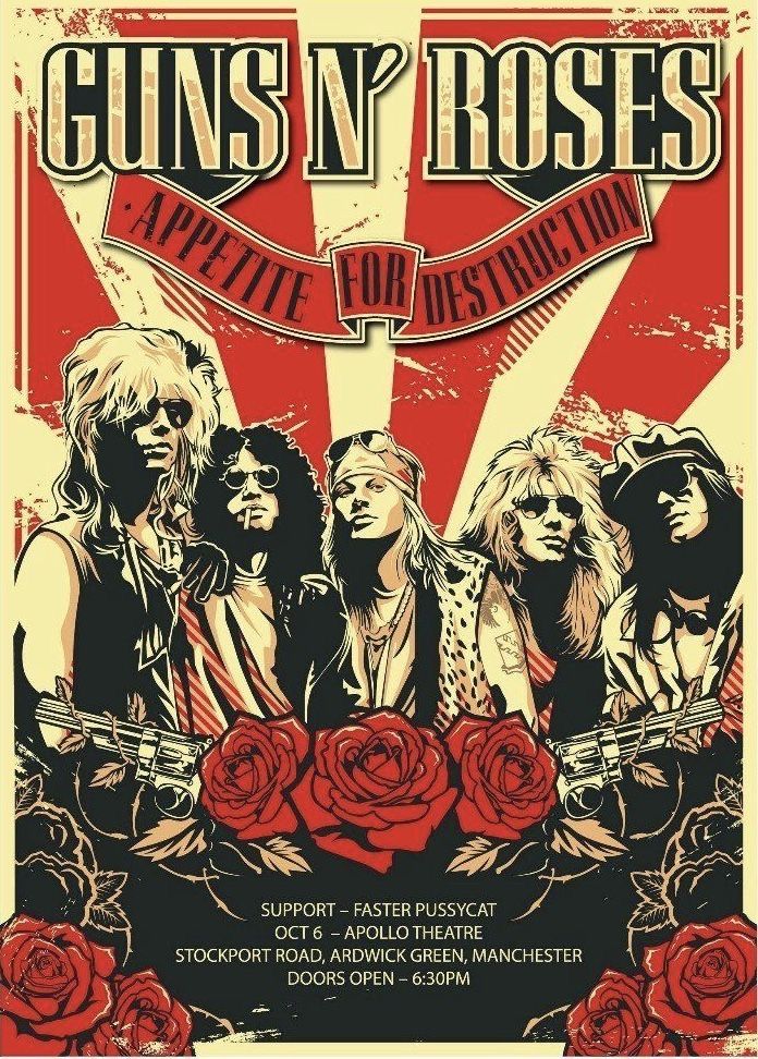 guns n roses poster